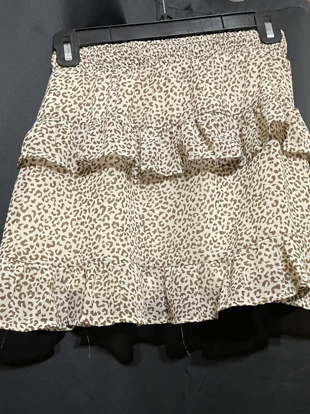 🤍🐆 Altar'd State Ivory Leopard Print Mini Skirt – Size XS
